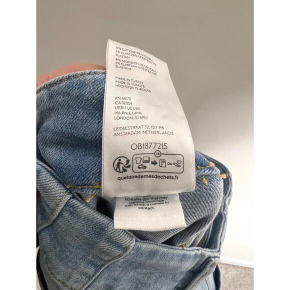 Maeve by Anthropologie The Colette High-Rise Crop Wide-Leg Light Wash 28 - Picture 11 of 11